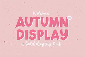 AUTUMN DISPLAY Bold Font, a Font by Blush Font Co.