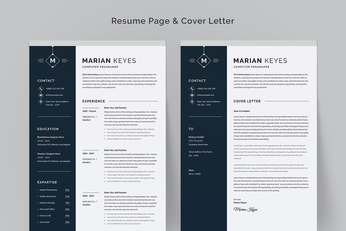 Resume / CV, a Resume Template by Aspect_Studio (Photo 2 of 4)