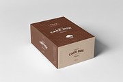 Cake Box Mock-up, a Packaging Mockup by Yogurt86 (Thumbnail 3 of 7)