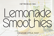 Lemonade Smoothies | Script Font, a Script Font by Scratchones (Thumbnail 1 of 8)