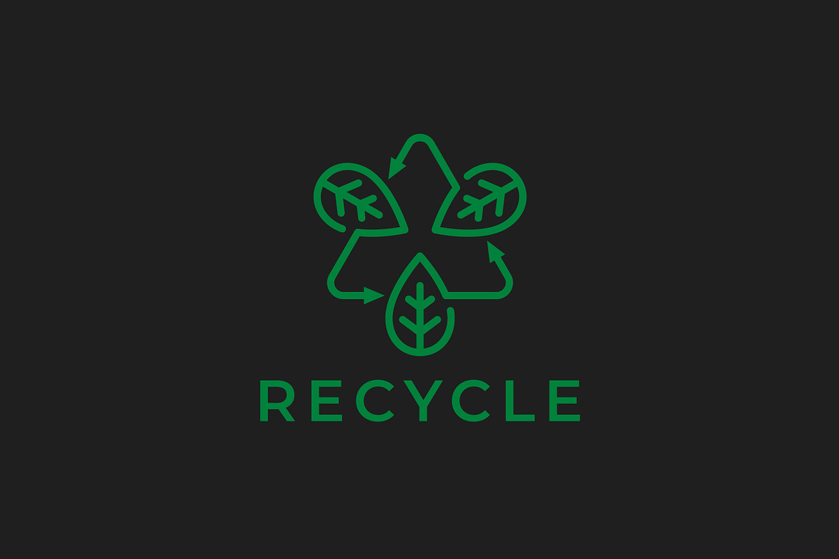 Recycle Leaf Natural Organic Logo, a Branding & Logo Template by Signatoro (Photo 2 of 3)