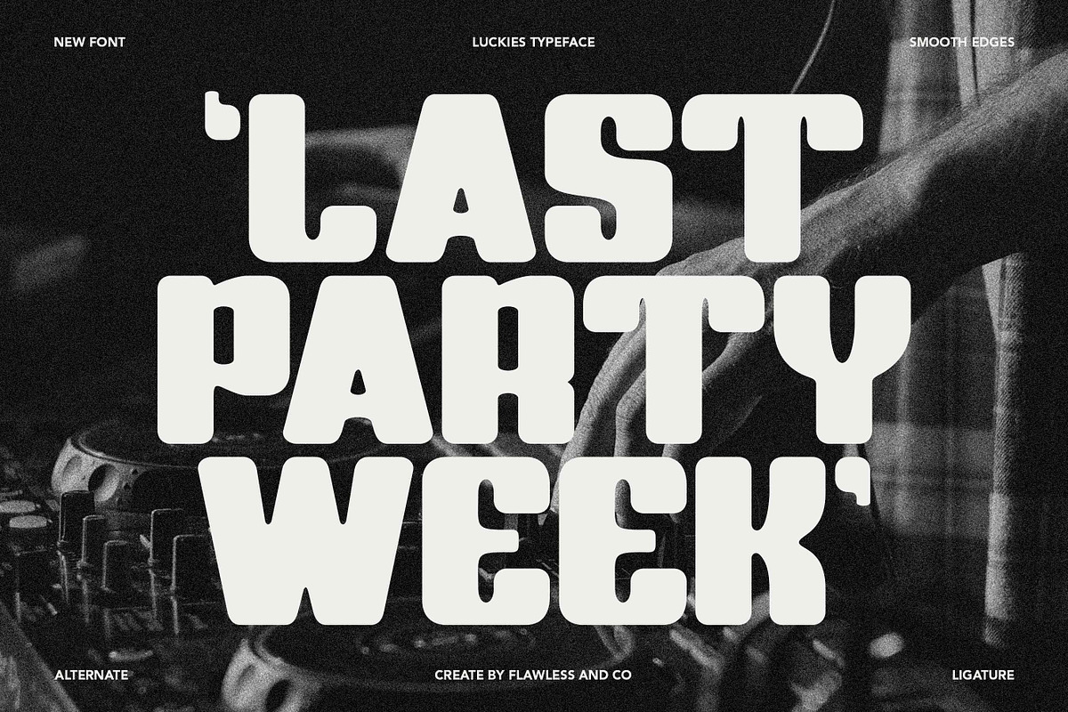 Luckies - Retro Display Font, a Font by Flawless And Co (Photo 8 of 10)