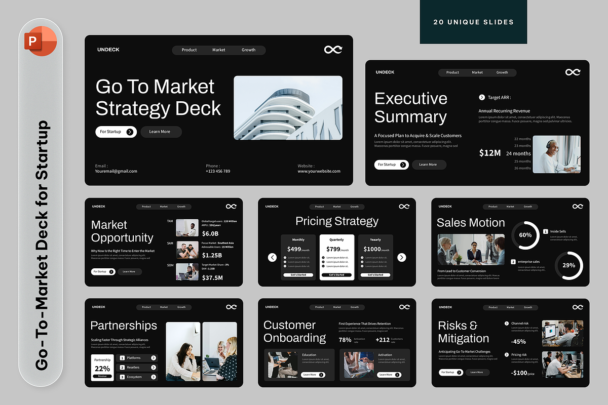 Go-To-Market Deck for Startup, a Presentation Template by Sixtemp (Photo 1 of 3)