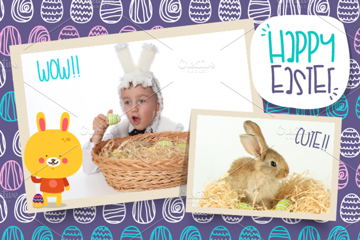 Happy Easter-Scrapbook Elements.Vol2 preview 5