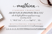 Masthina - Modern Calligraphy Font, a Script Font by Sibelumpagi Studio (Thumbnail 10 of 11)
