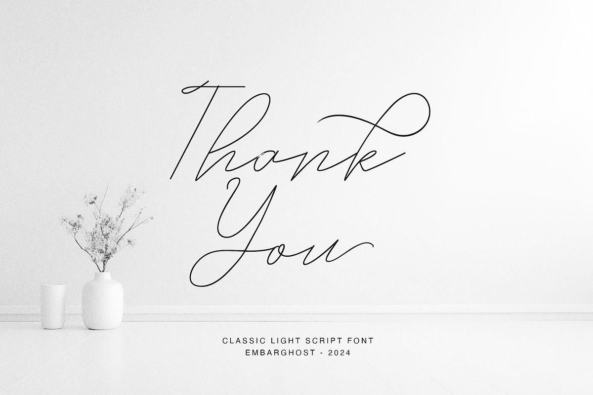 Embarghost - Classic Script Font, a Script Font by PuriCreative (Photo 11 of 11)