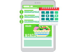 Recipe Icon Mobile Meal Planner App