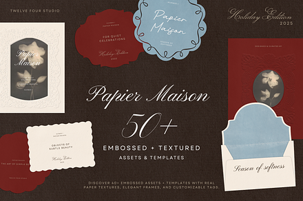 Papier Maison | Paper Frames Kit, a Social Media Template by Twelve Four Studio