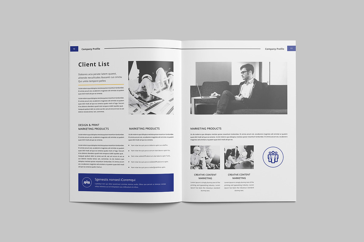 Company profile Template, a Brochure Template by Tanber Hossen (Photo 6 of 14)