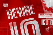 Heyjae Jersey, a Sans Serif Font by Glyphstyle (Thumbnail 1 of 6)