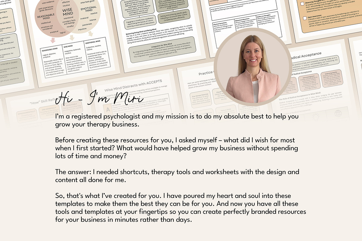 Mindfulness Workbook Canva Templates, a Templates & Theme by Miri Campbell (Photo 7 of 8)