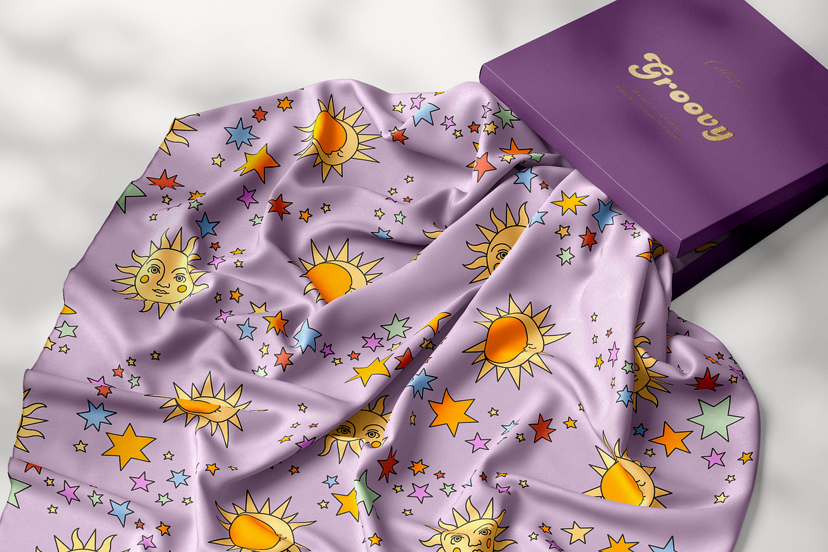 Groovy - Cliparts and Patterns, a Pattern Graphic by PatrushevaYana (Photo 8 of 14)