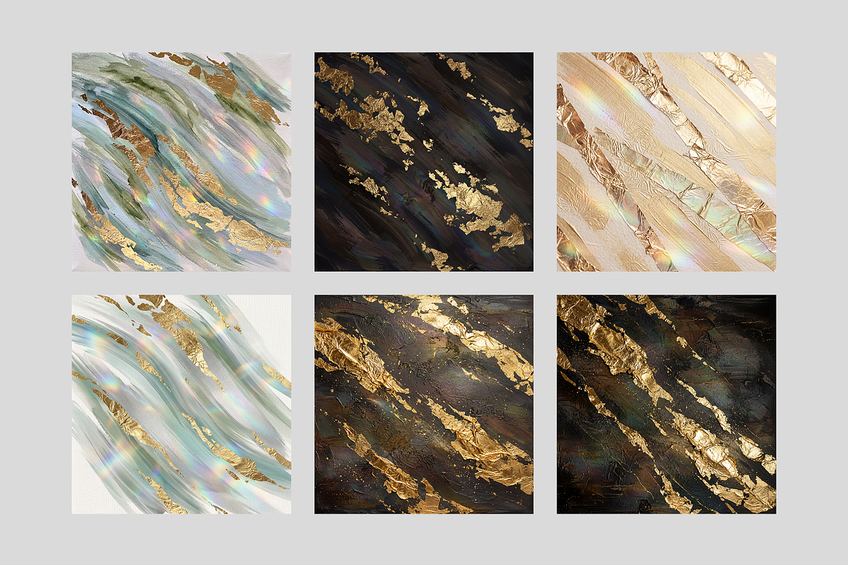 Luxury Gold Foil Acrylic Textures, a Texture Graphic by PopotLane (Photo 3 of 6)
