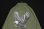 Realistic Coach Jacket Mockup, an Apparel Mockup by Uncentrifuged Pressure (Thumbnail 8 of 8)