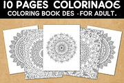 Adult Mandala Coloring Book, an Illustration by Amazin_art (Thumbnail 1 of 11)