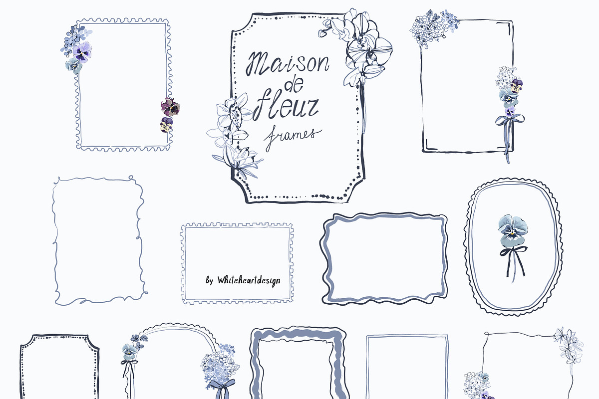 Cottage Core PNG Florals Bundle, a Decorative Illustration by whiteheartdesign (Photo 10 of 48)