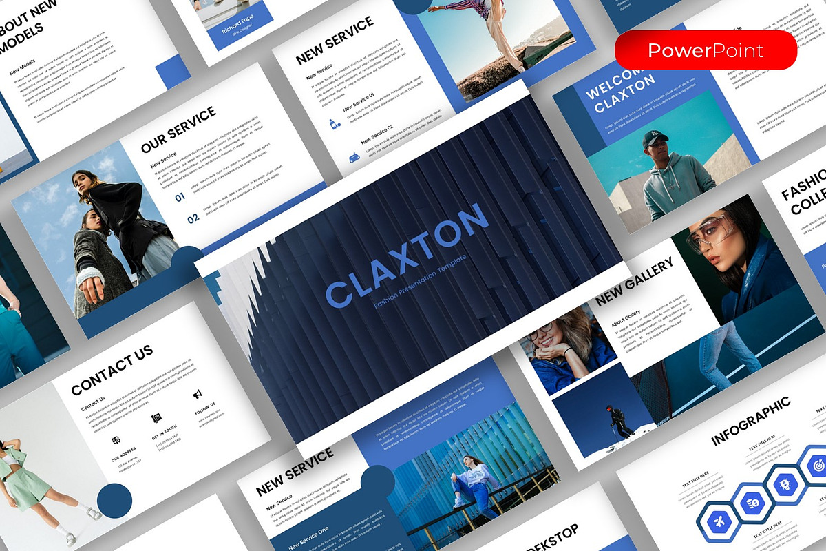 Claxton – Fashion PowerPoint, a Presentation Template by kreatifreya (Photo 1 of 5)