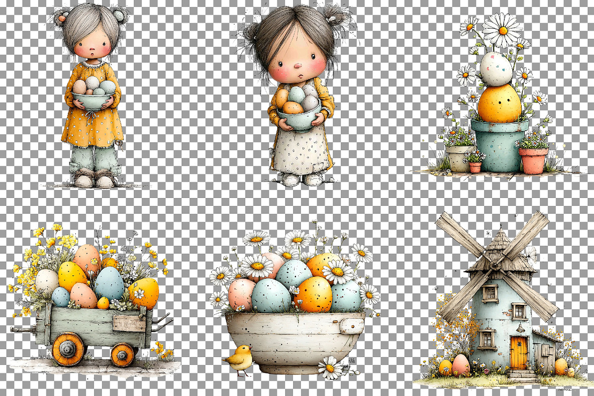 Farmhouse Easter Clipart, an Illustration by Sublimation Artist (Photo 4 of 7)