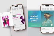 Social Media Post Mockup Bundle, an Advertising Mockup by graphypix (Thumbnail 3 of 13)