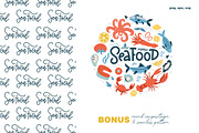 Hand drawn SEAFOOD clipart concepts, a Food Illustration by Lana Sham (Thumbnail 7 of 7)