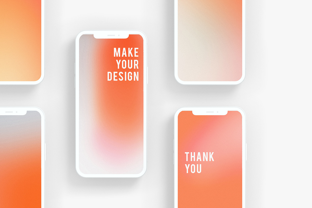 30 Electric Tangerine Gradients, a Texture Graphic by Olha Kozachenko (Photo 9 of 9)