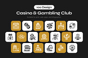 Casino and Gambling Club Icon Set, a Solid Icon by Vectors Market (Thumbnail 1 of 7)