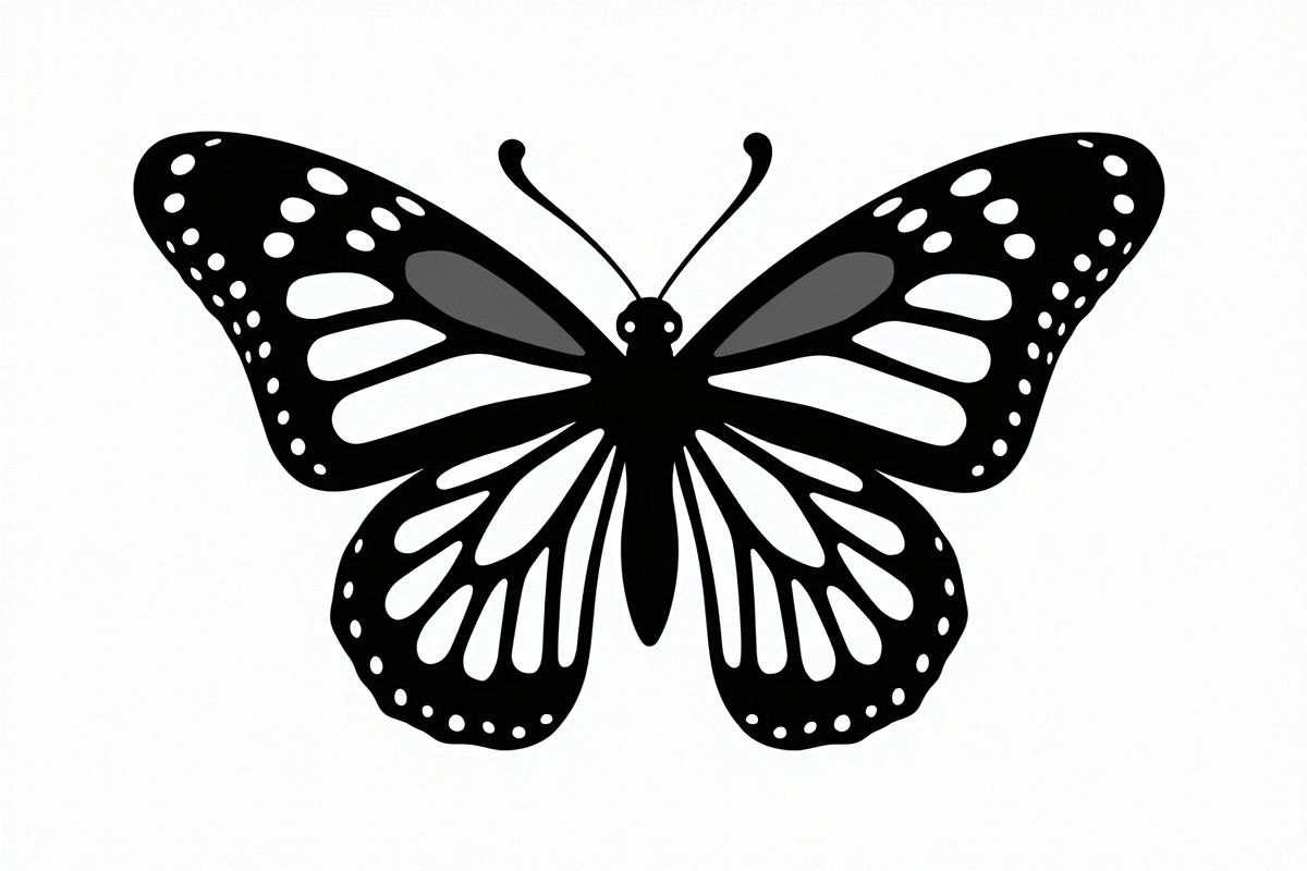 butterfly laser cut design, an Illustration by balal (Photo 11 of 13)