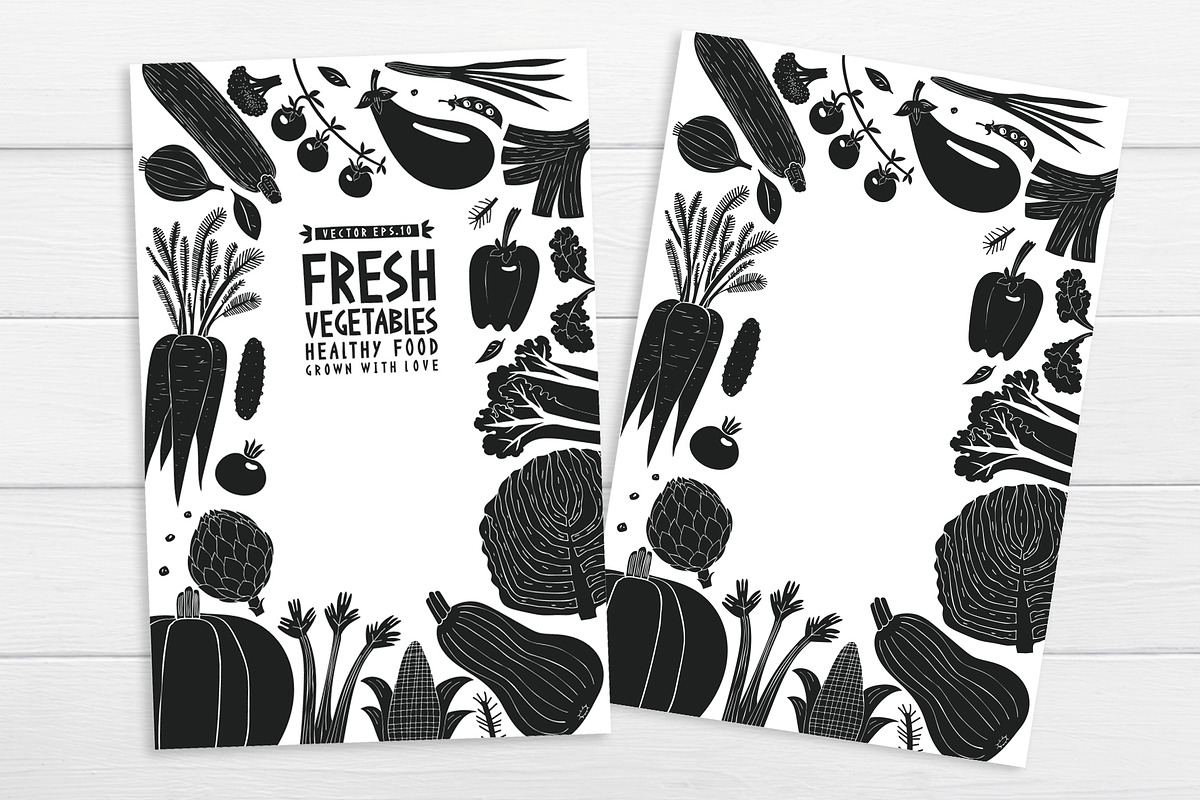 Vegetables Vector Collection, a Food Illustration by Lubov Illustrations Shop (Photo 4 of 6)