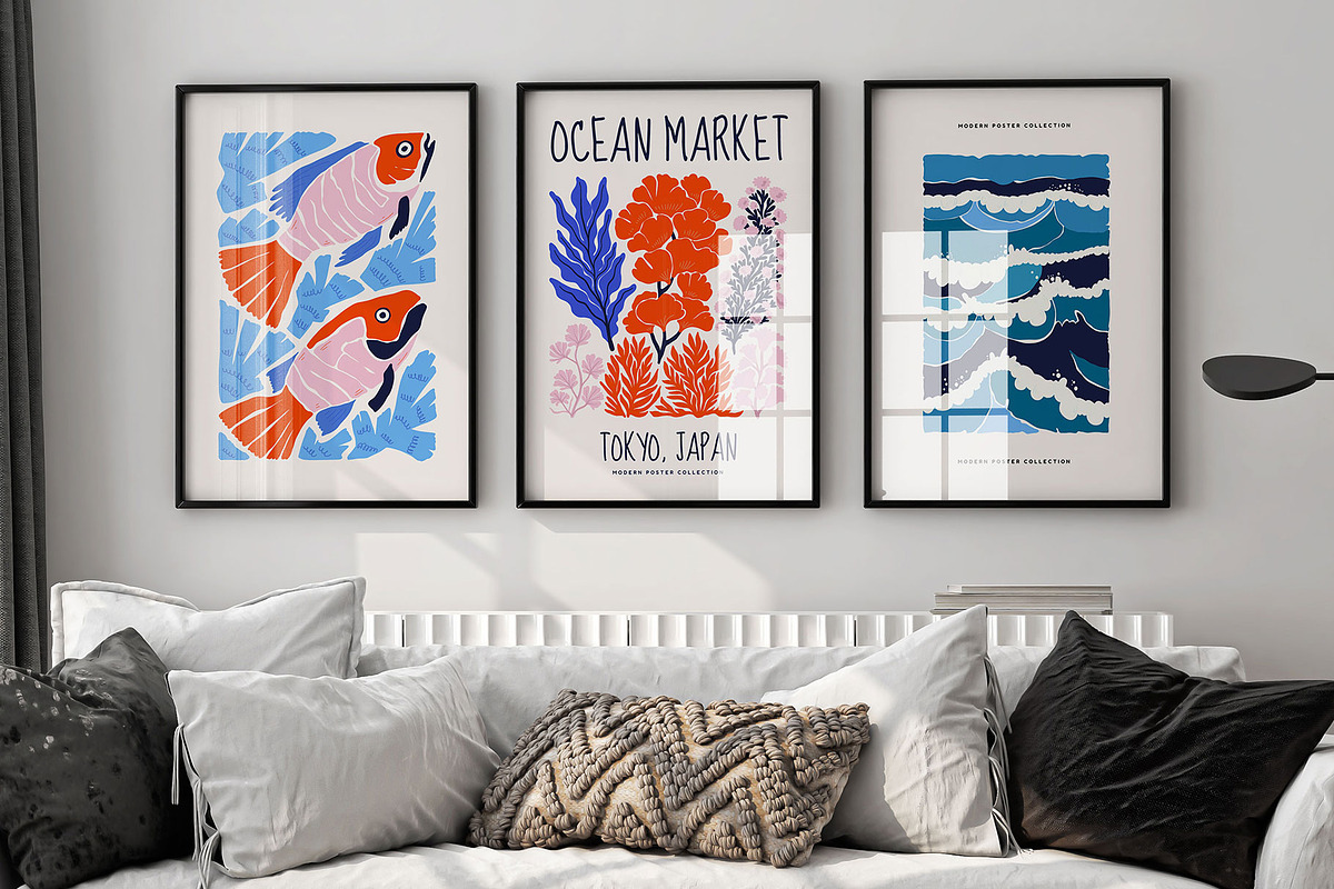 Modern Ocean | Wall Art Creatot, an Object Graphic by Leleka.Store (Photo 7 of 20)
