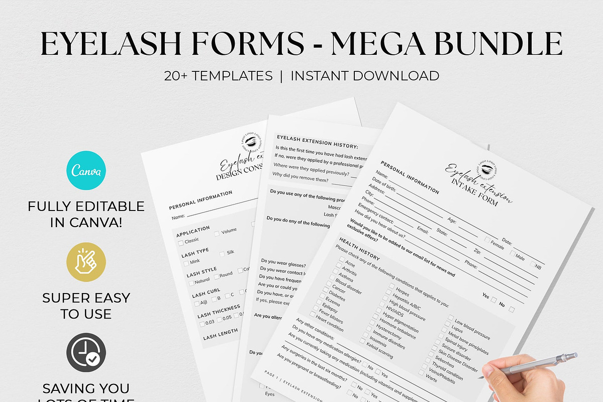 Eyelash Extension Forms, a Websites & App Template by SwitzerShop (Photo 8 of 8)