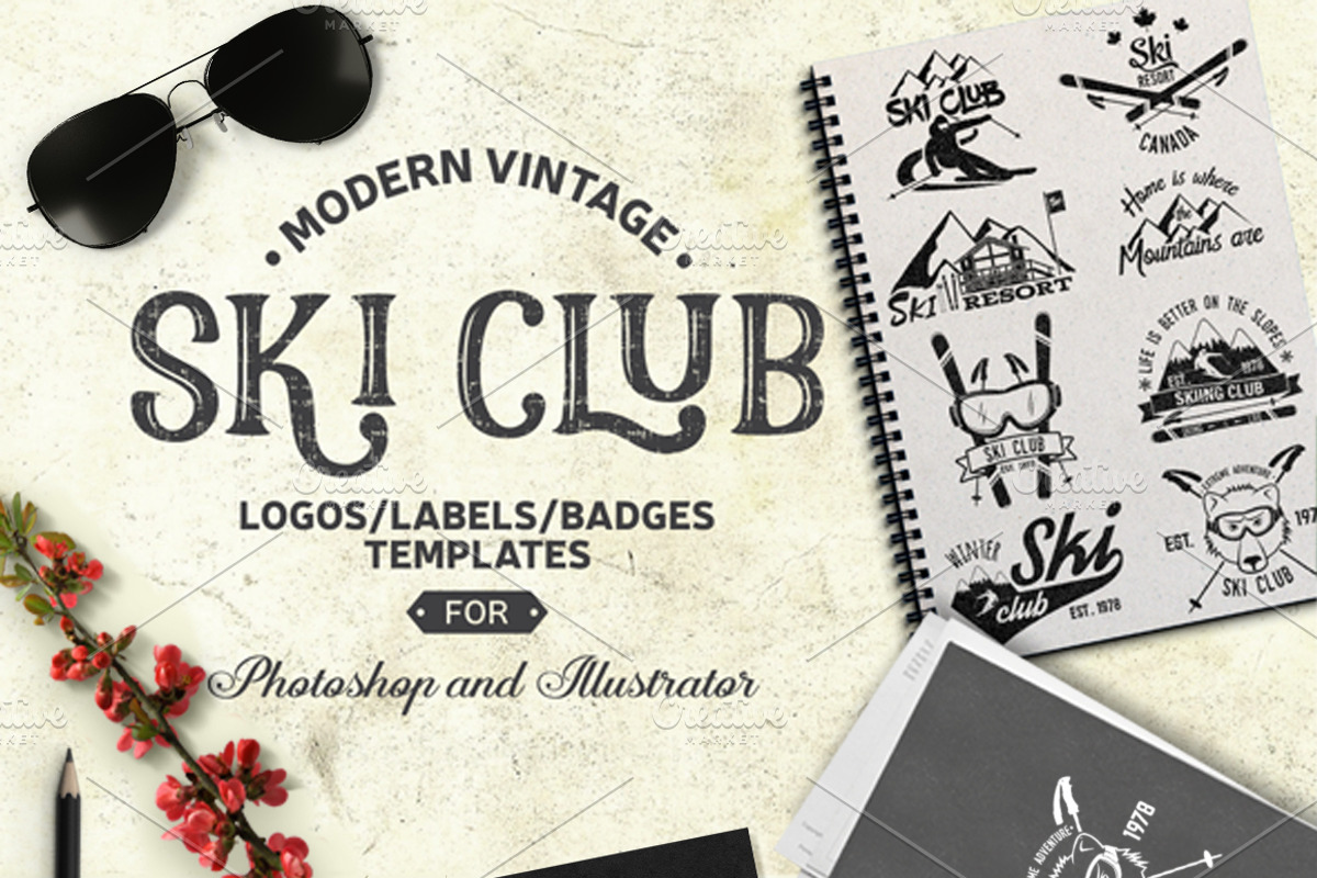 Vintage Adventure Logo Bundle, a Branding & Logo Template by sivVector (Photo 8 of 8)