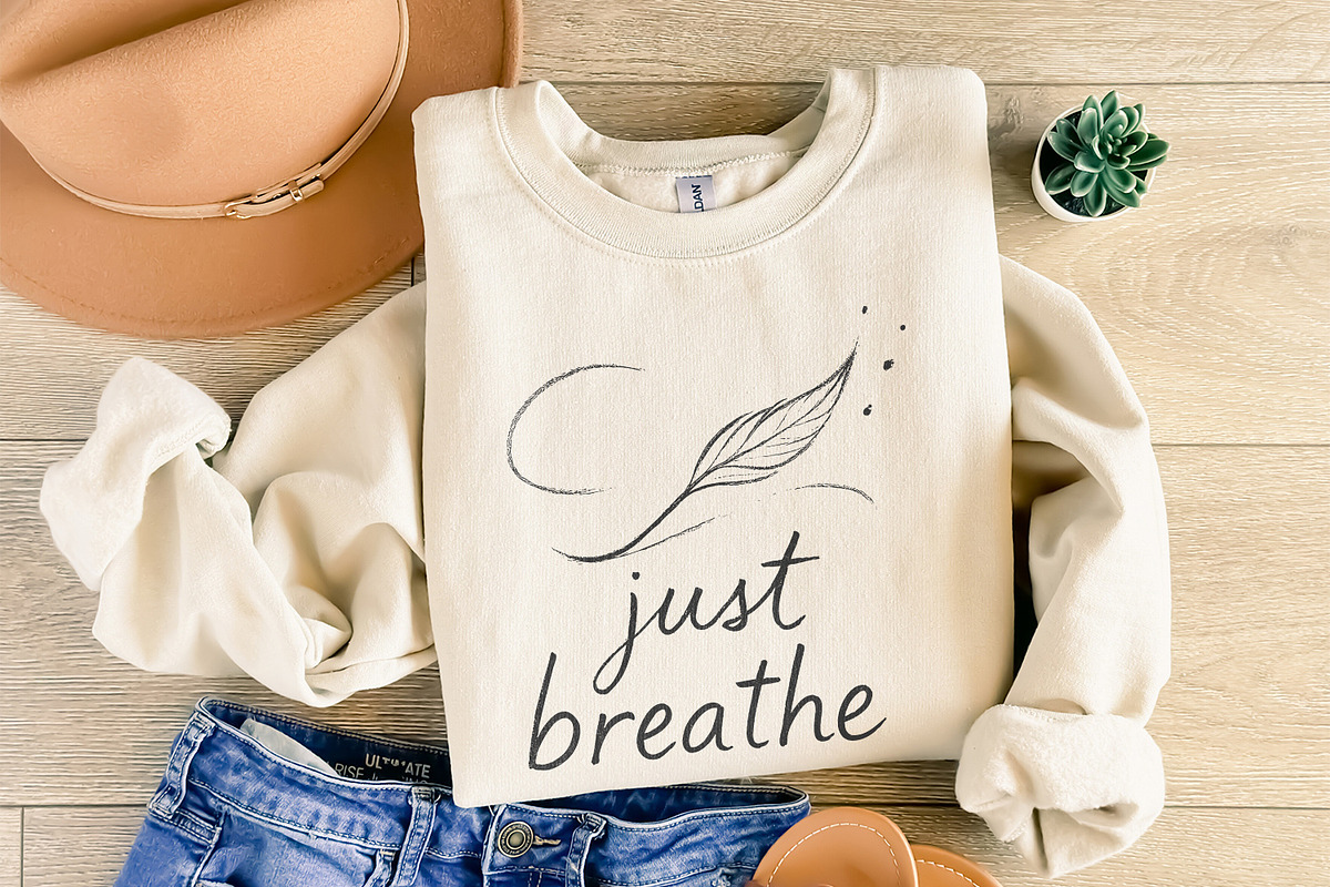 Just Breathe Dandelion png, Digital, an Illustration by SharpMarketplace (Photo 8 of 9)