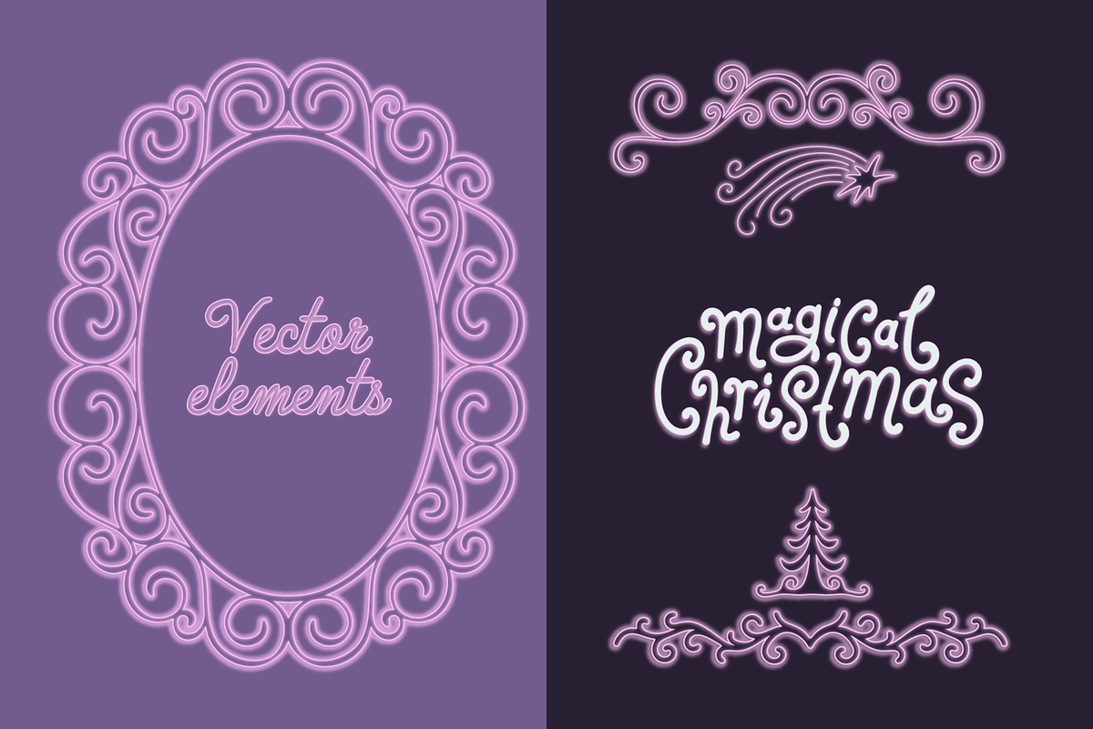 Vector Christmas Flourish Frames, an Object Graphic by venimo (Photo 11 of 13)