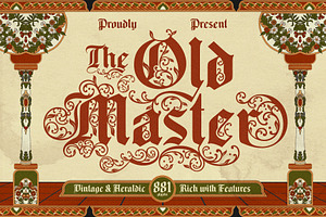 Old Master Typeface, a Blackletter Font by alit design