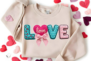Yarn Crochet Love Valentines PNG, an Illustration by Canvas Craft (Thumbnail 5 of 7)