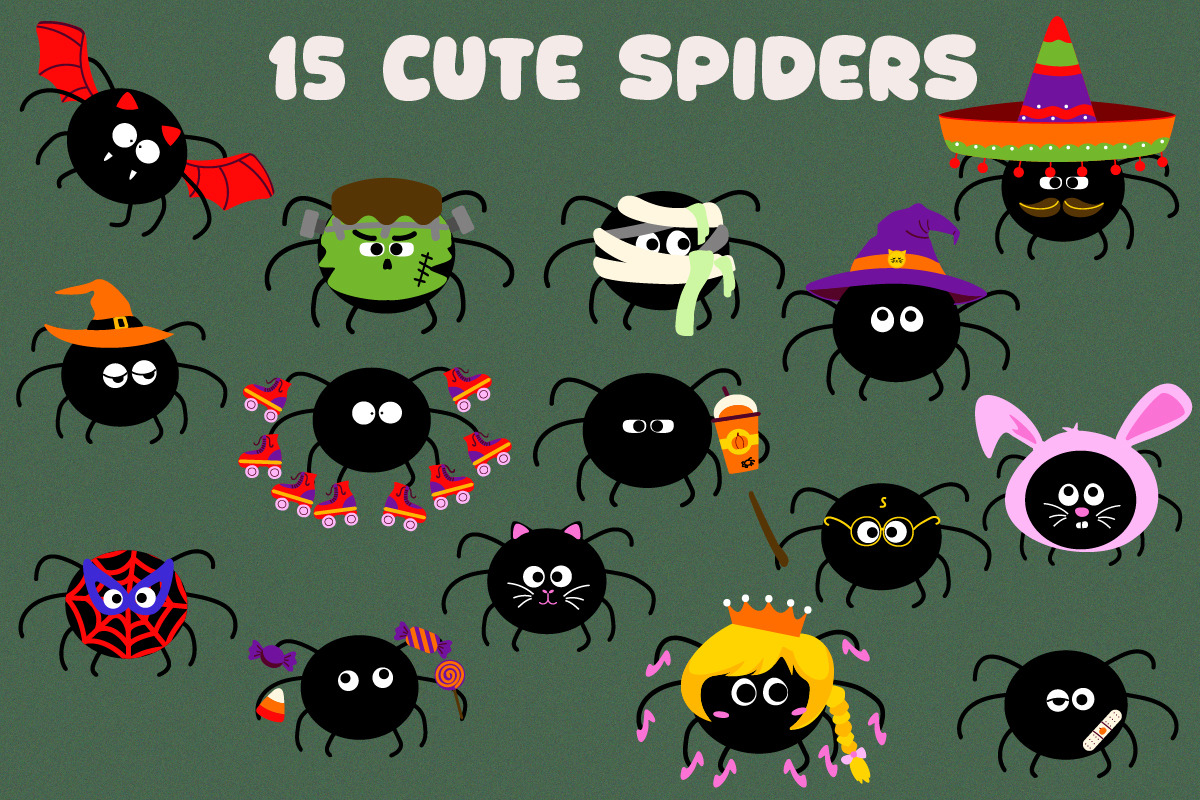 Cute Spooky Halloween Vector Clipart, an Object Graphic by Olexandra Mur (Photo 2 of 13)