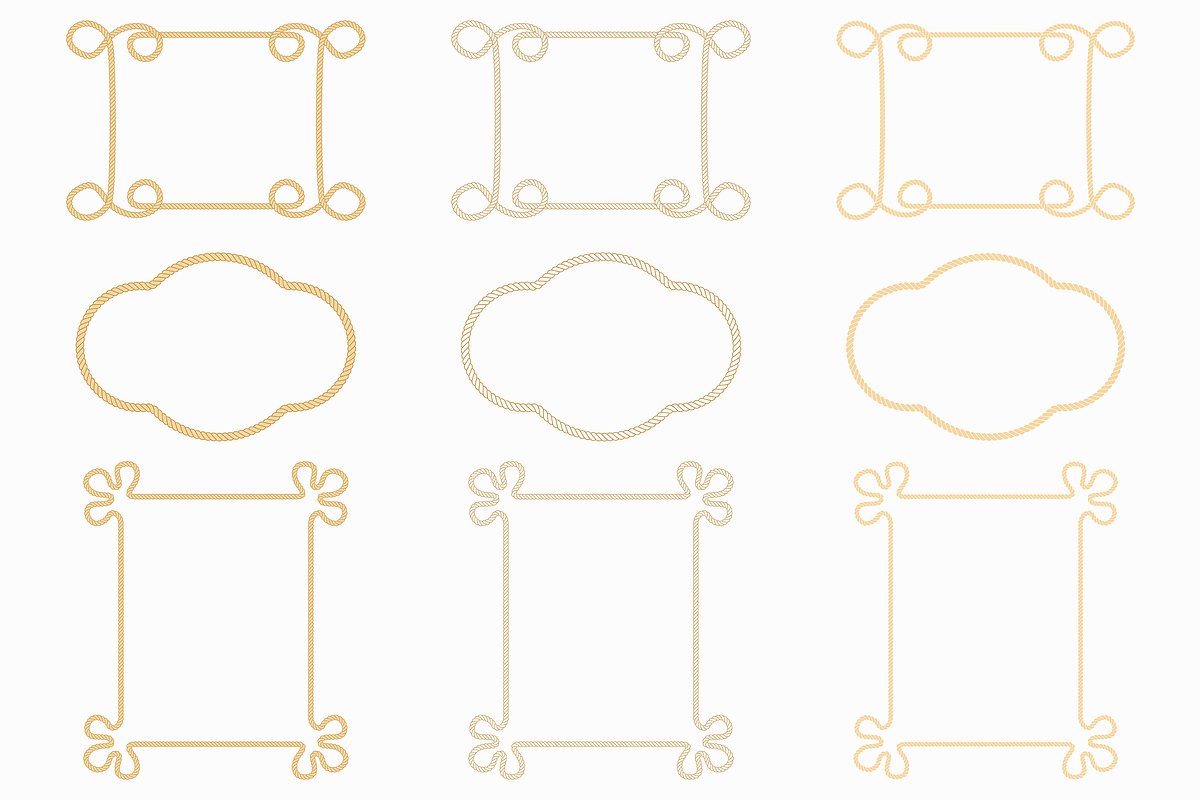 Rope Frame Label SVG PNG Bundle, a Decorative Illustration by Kusumaillustration (Photo 15 of 15)