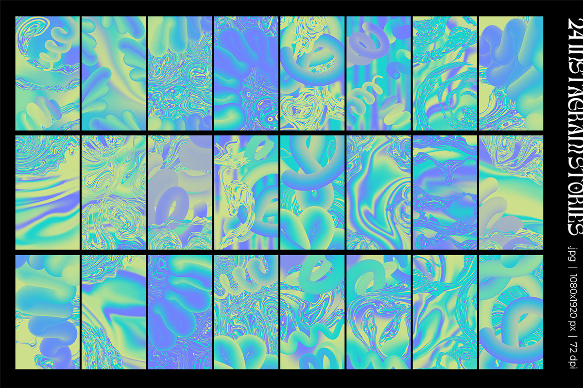 Lime Acid Gradients & Objects, a Texture Graphic by Julie&Taily (Photo 14 of 21)