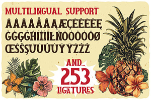 Tropical Tides Vintage Label Font