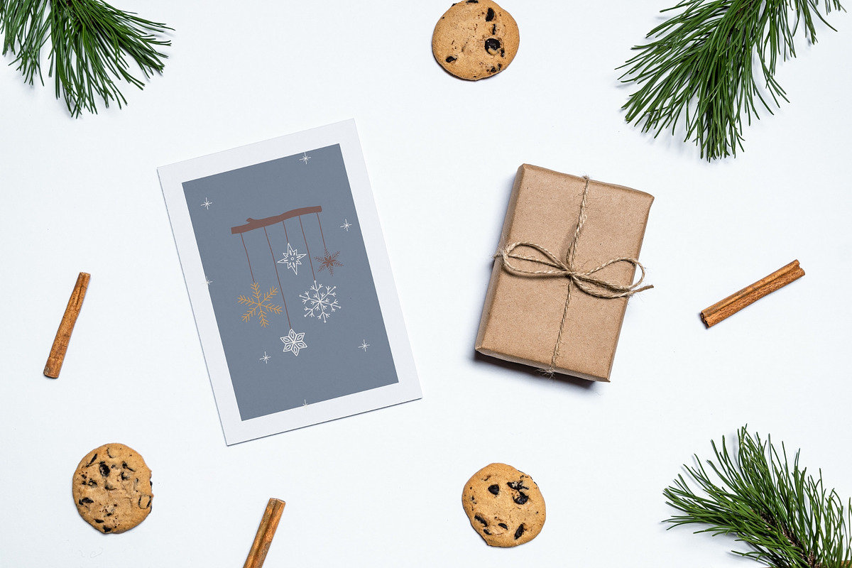 Hand Drawn Christmas Cards Bundle, a Card Template by maaariabouvier (Photo 14 of 19)