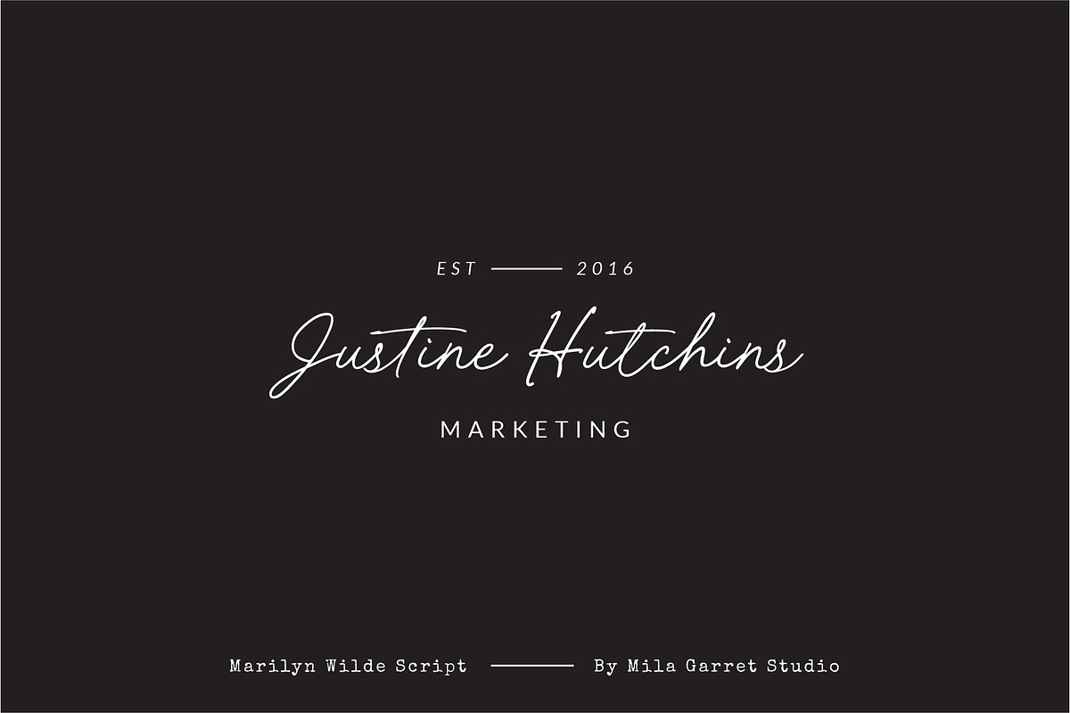 Marilyn Wilde Handwriting Script, a Script Font by Mila Garret (Photo 3 of 18)