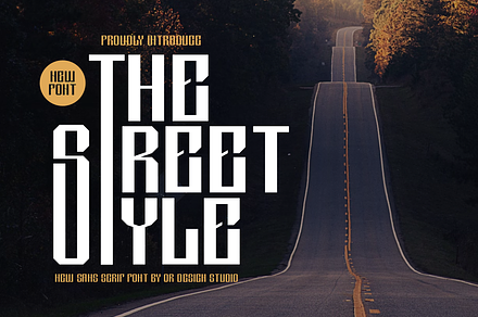 The Street Style - Tall Font, a Sans Serif Font by QR Design Studio