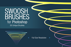 50 Swoosh Photoshop Brushes And PNGs