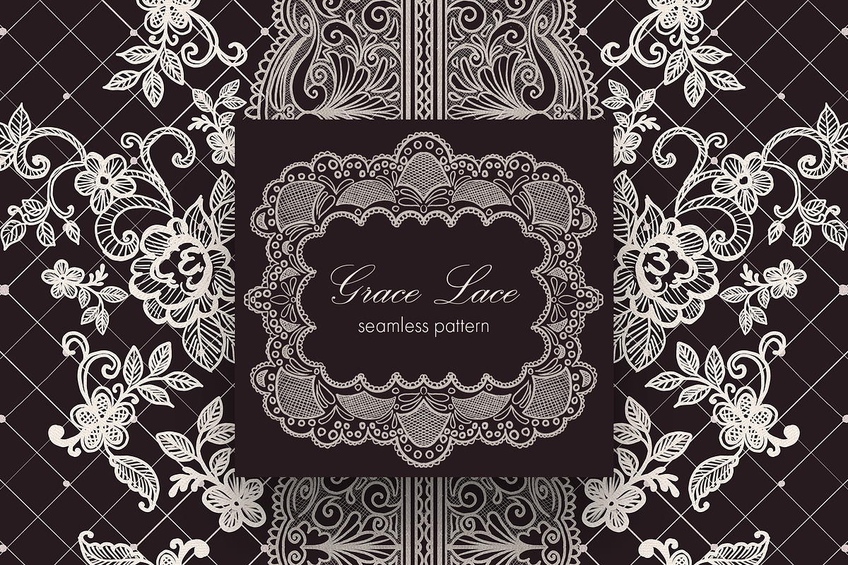 Grace Lace. Hand draw watercolor, an Object Graphic by ma_i_vi (Photo 9 of 12)