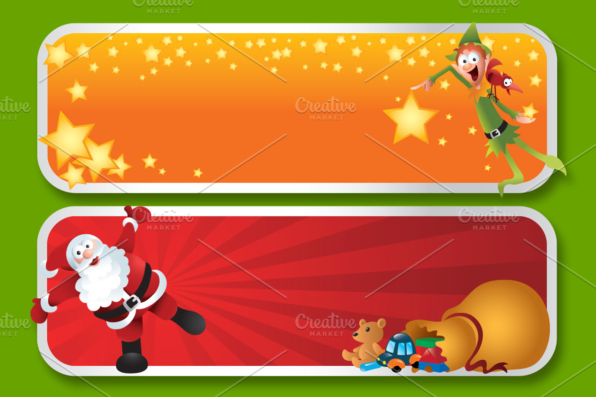 Fun Christmas Character Collage Set, an Illustration by Louis D. Wiyono (Photo 2 of 3)