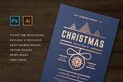 Christmas party invitation flyer, a Flyer Template by Vasya Kobelev (Thumbnail 4 of 5)