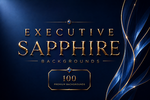 Executive Sapphire Backgrounds, a Background Graphic by MarisoArt