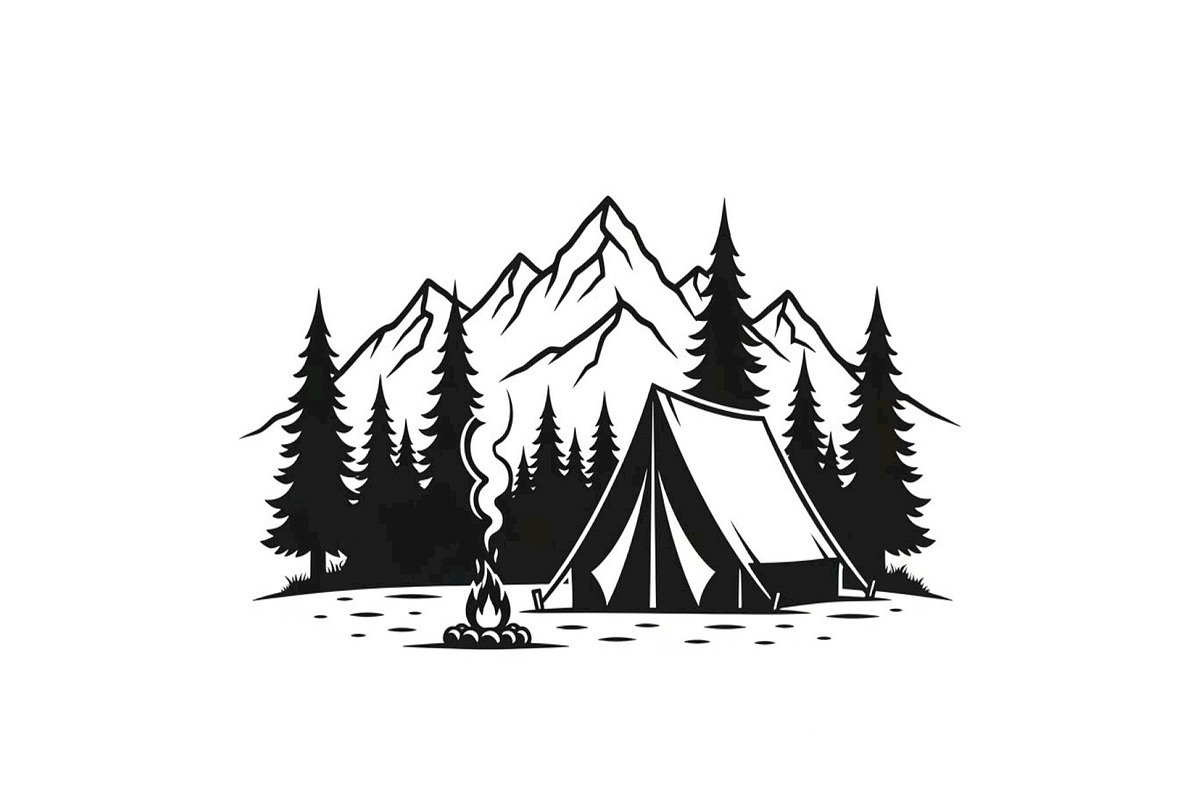 50 Camping Mountain Vector Bundle, an Illustration by jahid234 (Photo 14 of 51)