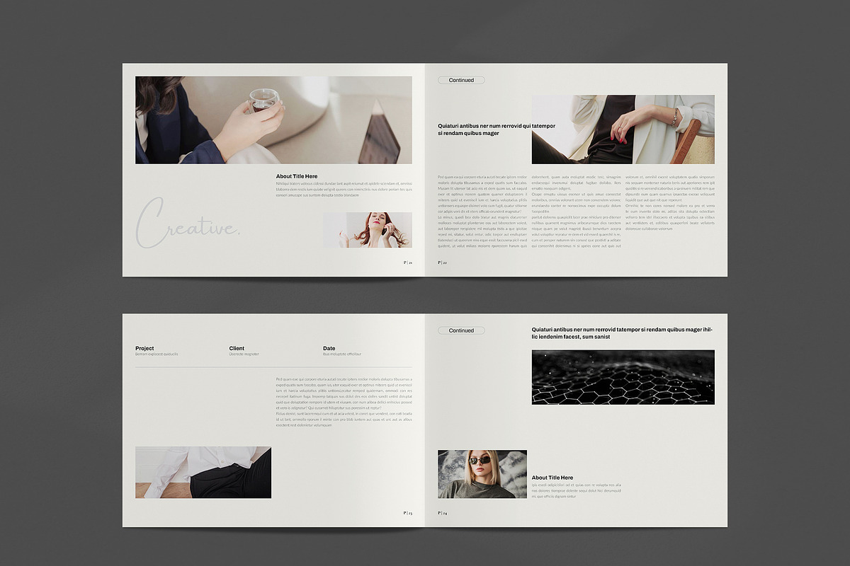 Book Title Layout Landscape Template, a Brochure Template by NorthPeak (Photo 9 of 15)