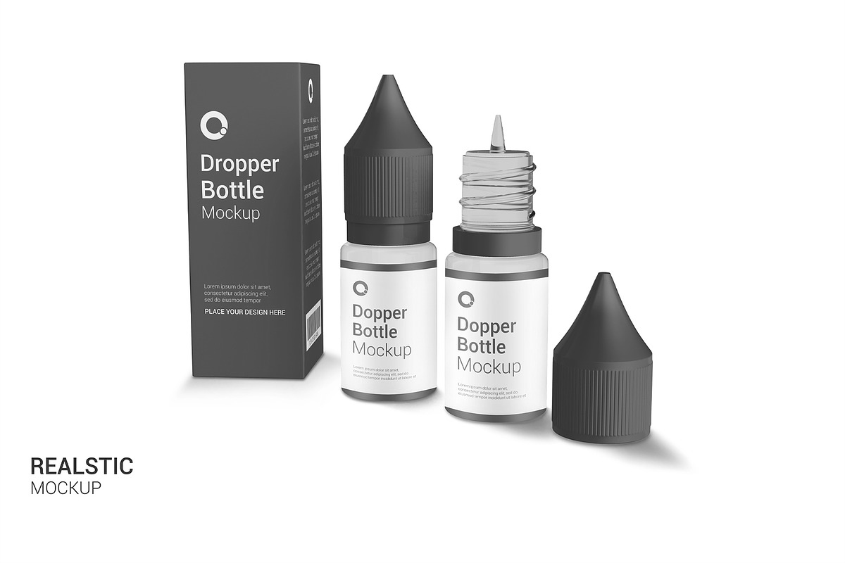 Frosted Glass Dropper Bottle Mockup, a Product Mockup by graphypix (Photo 3 of 4)